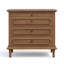 Table de chevet 3 tiroirs en bois massif rétro avec station de charge USB intégrée et tablette coulissante, table de bout traditionnelle pour chambre à coucher, salon, entièrement assemblée-1232855786