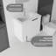 Meuble-lavabo flottant 22 po avec lavabo, porte à fermeture en douceur, lavabo en céramique, contreplaqué-133265722