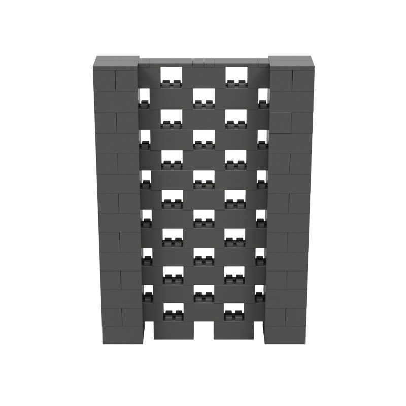 Ensemble mural Everblock, H 84 po x l 60 po x P 12 po, Gris foncé