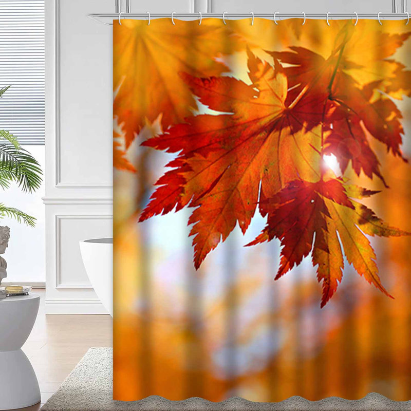 Rideau de douche Autumn Leaves, L 72 po x l 78 po