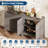 31.5 in Fluted Cabinet with Storage, 2 Doors Sideboard Buffet Cabinet, Modern Accent Credenza with Adjustable Shelf and Wood Legs for Living Room, Dining Room, Kitchen-841986997
