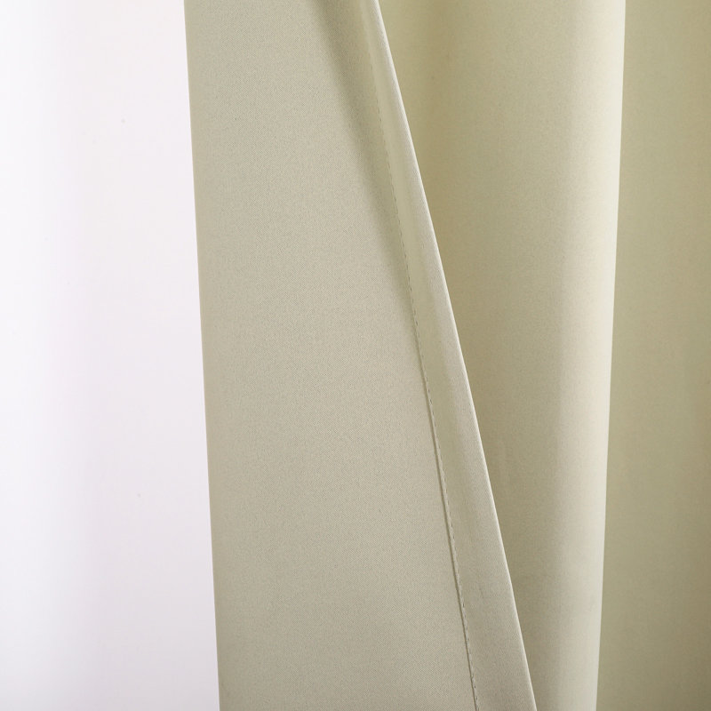 Outdoor Blackout Curtain Single Panel, 100" W x 108" L, Beige