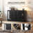 58.27‘’Sideboard Cabinet With Glass Doors and Drawers,Large Buffet Cabinet with adjustable shelves,for kitchen and dining room（Black）-531007207