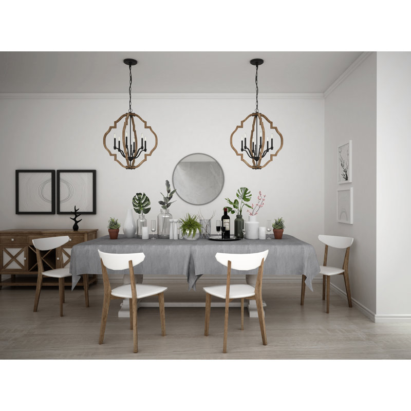 Jefferies 6 - Light Dimmable Lantern Geometric Chandelier