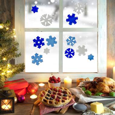 Walplus Christmas Tree Silver Snowflakes Window Stickers Wall Home Decor -  Bed Bath & Beyond - 31769613