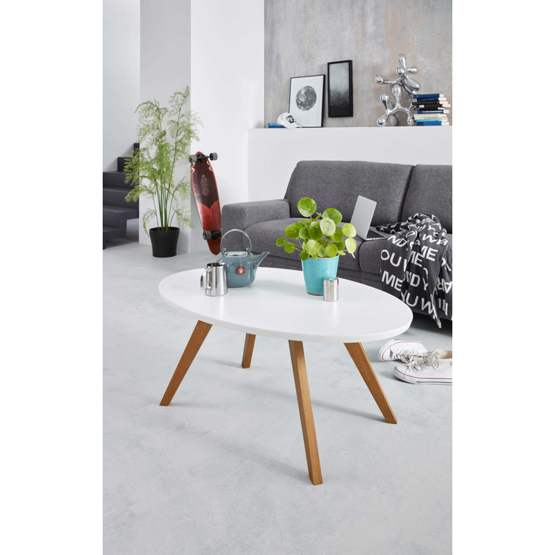 Alexio Four Leg Coffee Table, White