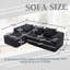 Canapé modulaire en chenille-108795711