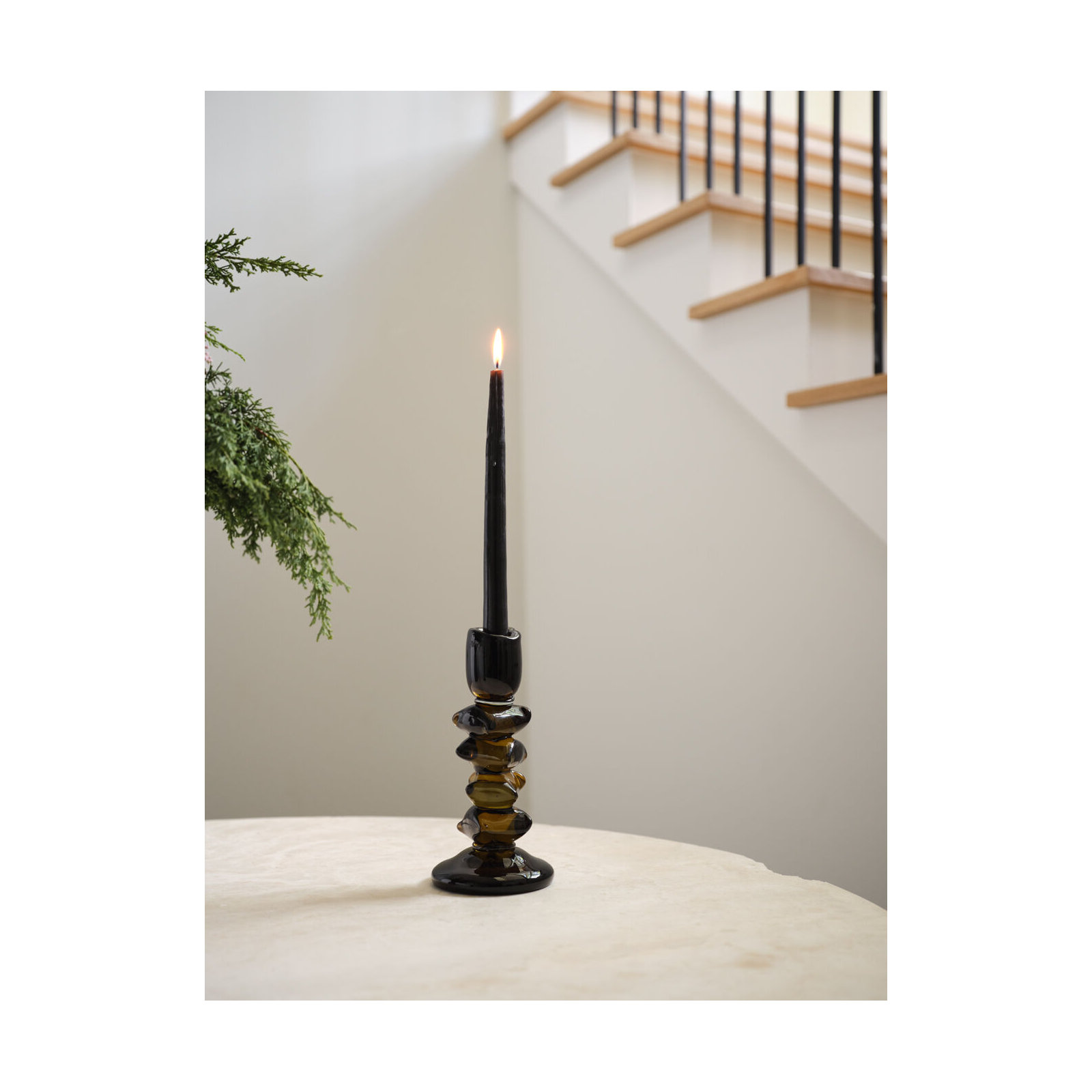 Foundation Candleholder, 9" H x 4.25" W x 4.25" D