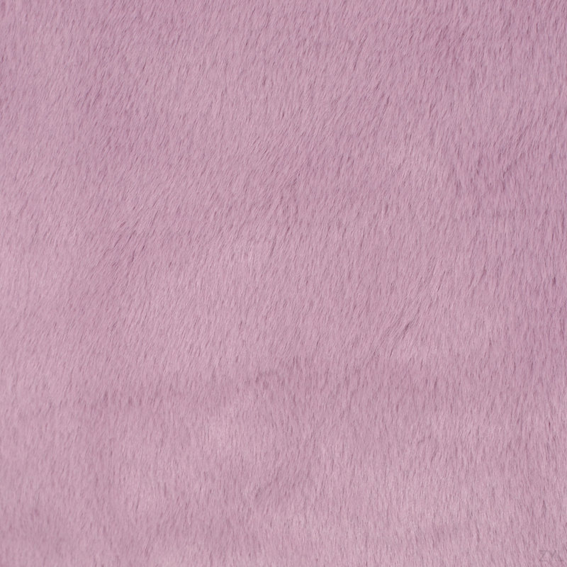 3 Foot Rounded Bean Bag Chair, Pink Faux Fur
