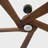 Wilfrido Indoor Ceiling Fan with Threaded Downrod, Dark Walnut blades and Handheld Remote-359693681-359693686