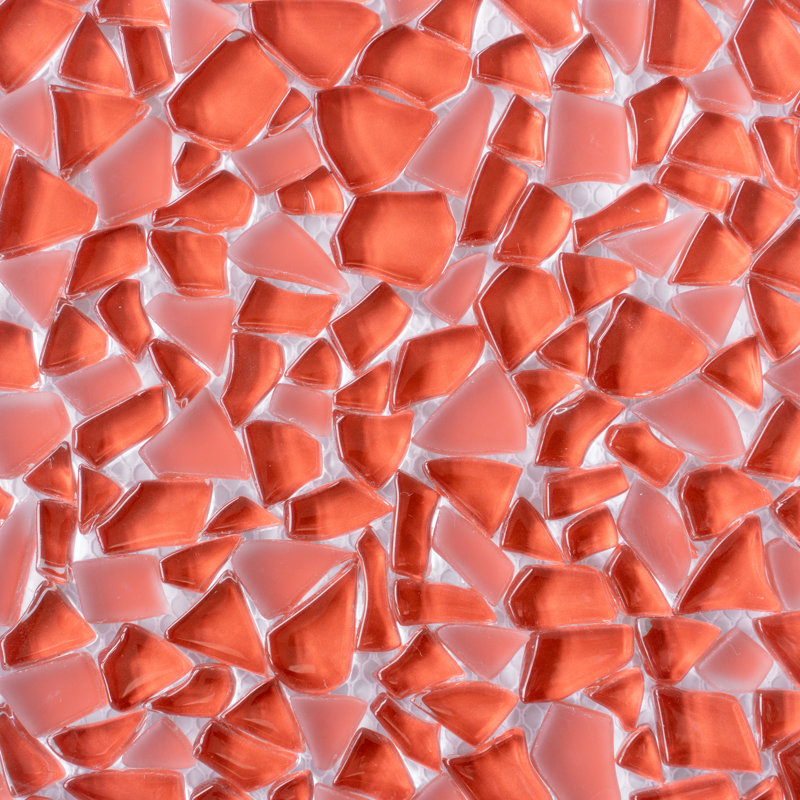 Carreaux de mosaïque en verre, Rouge