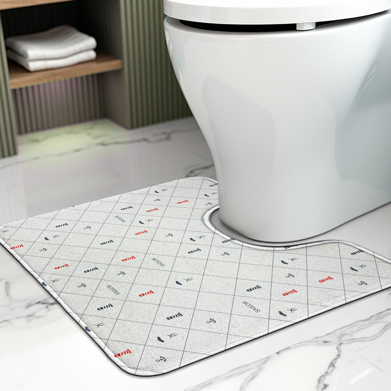 Tapis de salle de bain en forme de U 20 po Langle