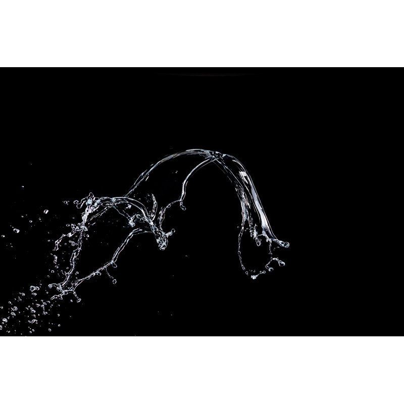 Water Splash Isolated by ASMR - Wrapped Canvas Print, 30cm H x 46cm W x 3.8cm D