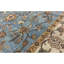 Tapis bleu clair et ivoire noué à la main de haute qualité