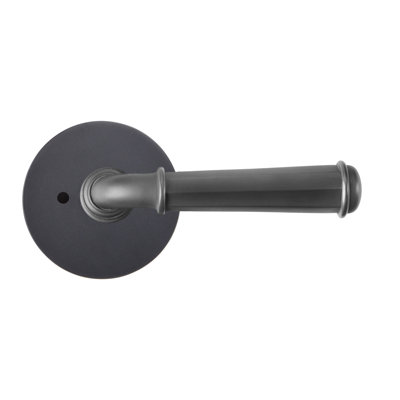 Levier d'intimité Bravura 840-6 St. Charles sur rose contemporain rond noir mat