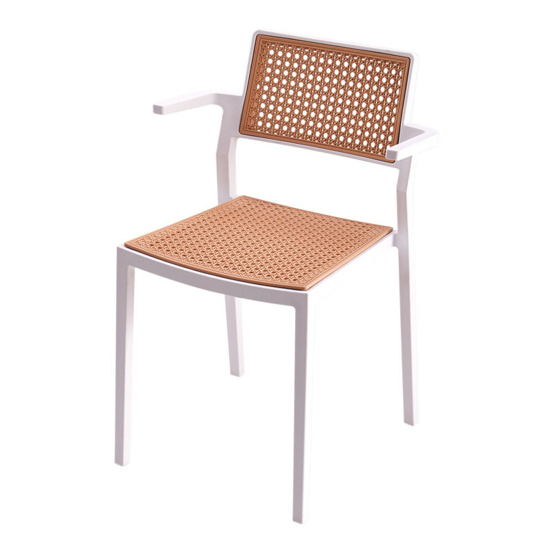 Ameed 50cm H Stacking Armchair, White