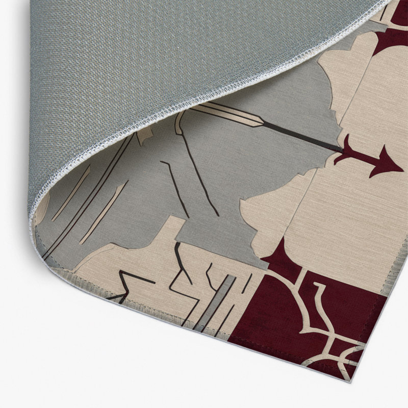 Tapis intérieur et extérieur Planar Motion, Rectangle 1 pi 6 po x 2 pi 6 po