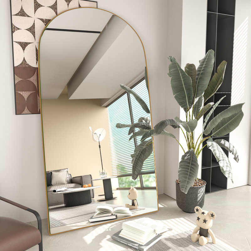 Miroir sur pied pleine longueur Classic, Or, H 71 po x l 32 po