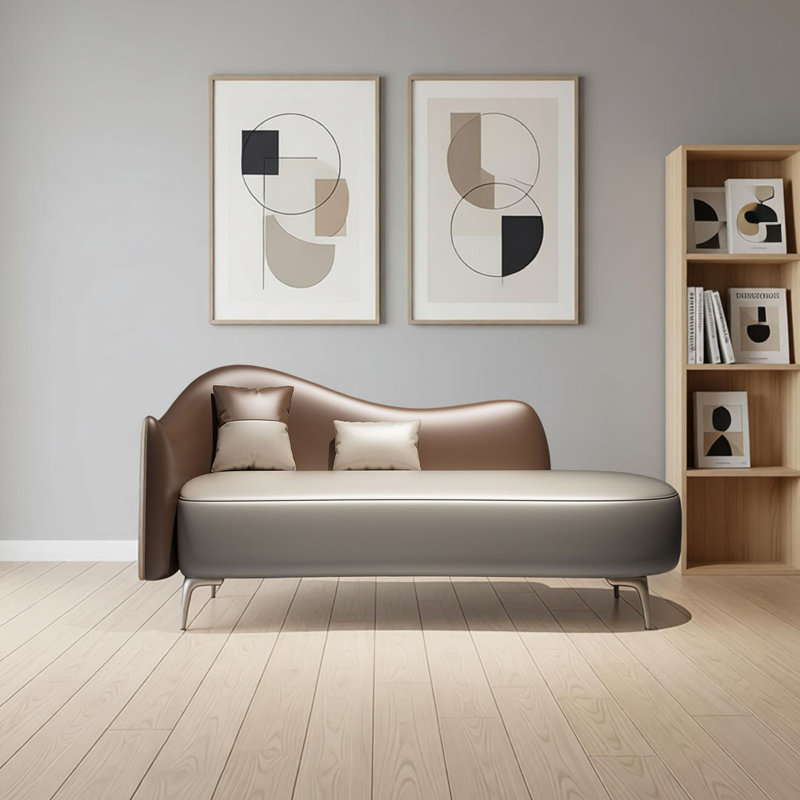 Sigmund Upholstered Chaise Lounge, Orienté à droite