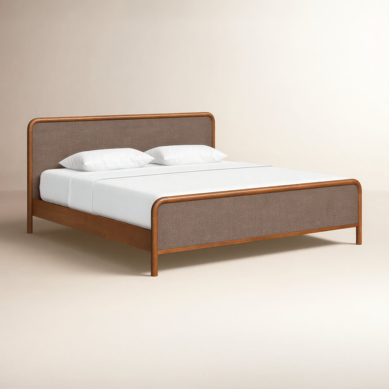 Omena Solid Wood Bed, King