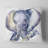 Baby Elephant Blue Watercolor - Animal Printed Pillow-29516669-29516665