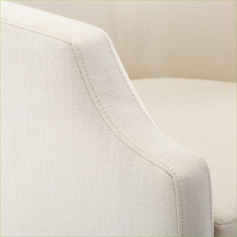Fauteuil oscillant pivotant en lin Isabelle, plusieurs couleurs, siège confortable pour adultes