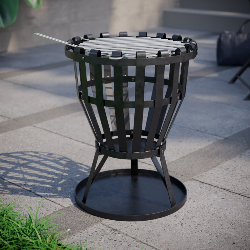 Abigailgrace Round Steel Smokeless Fire Pit