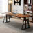 Walnut Rectangular Solid Wood desk-515950081