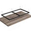 Table de salle à manger de 62,9 pouces en bois aggloméré rectangulaire, design simple et moderne, pour 6 personnes, parfaite pour la cuisine et la salle à manger-1525505332