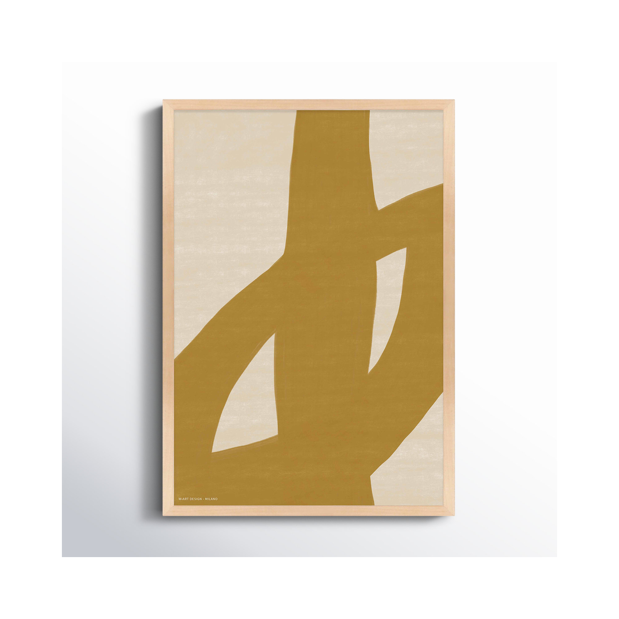 Form And Fusion 1 by Romina Gadler, 20" H x 14" W x 1.25" D, Maple Framed Paper
