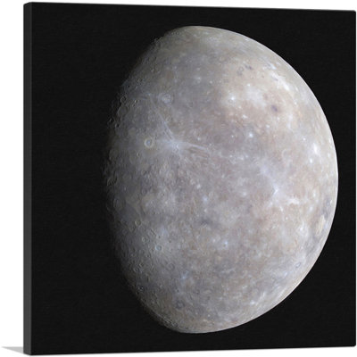 Planète mercure, planète la plus proche du soleil - reproduction de photo sur toile tendue