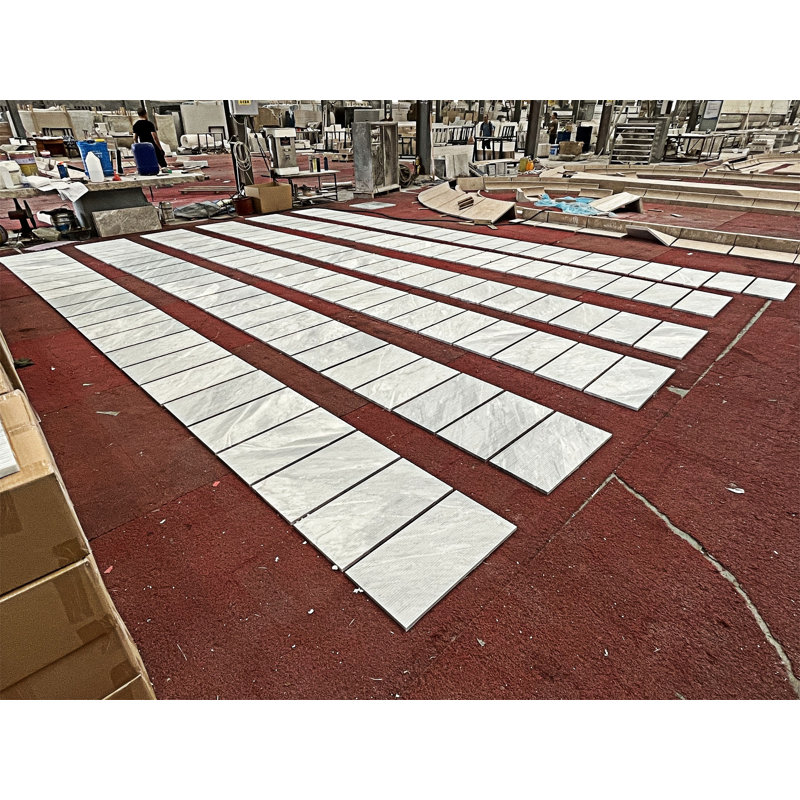 Carreau de marbre 3D cannelé pour mur