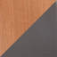 Tabouret de bar à hauteur fixe avec pivot en bambou et similicuir avec repose-pieds rond en métal noir-237536201