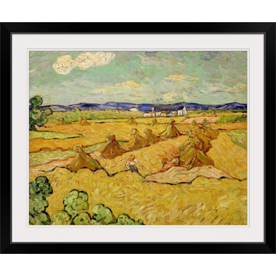 «The Haystacks» par Vincent Van Gogh, reproduction d'art