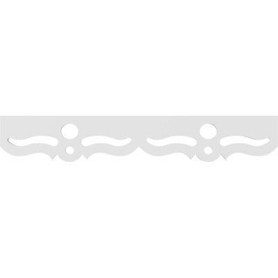 Garniture de sol en PVC de qualité architecturale H 8 po x P 5/8 po x L 48 po Monticello
