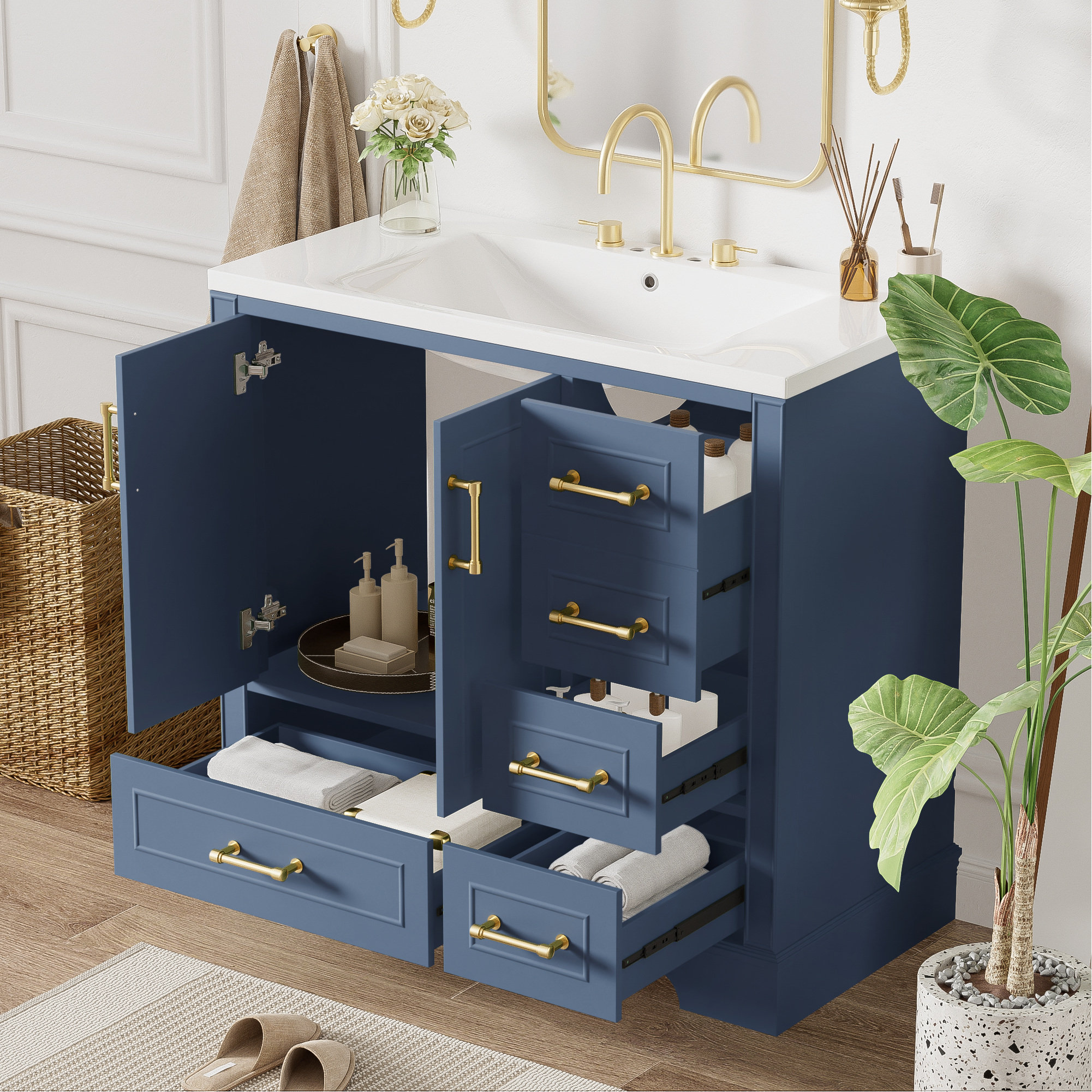 Wildon Home® Erdda Freestanding Under Sink Cabinet | Wayfair