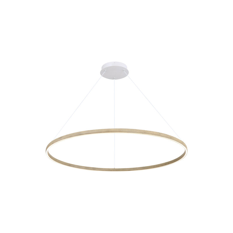 Nurein 47" LED Ring Chandelier, Driftwood