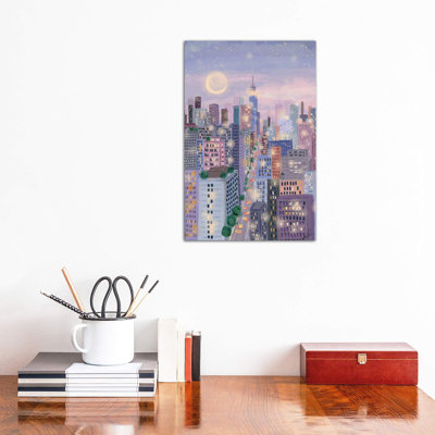 Cityscape I by Joy Laforme - Wrapped Canvas Print