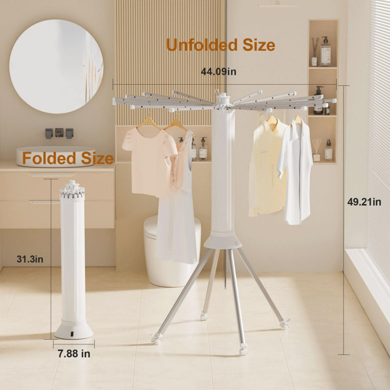 Four-Legged Clothes Drying Rack