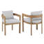 Modern Aluminum Dining Chairs with Plush Cushions-1225996618