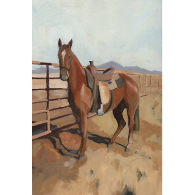 «Range Horse II» par Jacob Green - peinture sur toile tendue