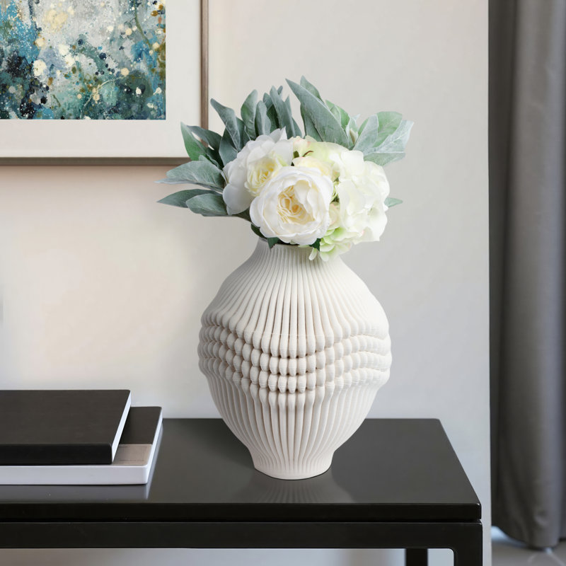 Coulter Handmade Stoneware Table Vase, 14" H x 12" W x 12" D