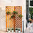  76"H 100% Cedar Wood Lattice Panel Trellis 