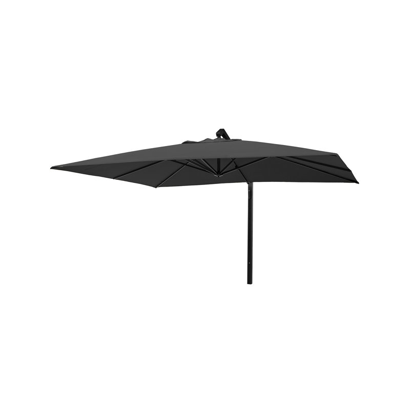 Batres 400cm X 300cm Rectangular Cantilever Parasol, Faded Black