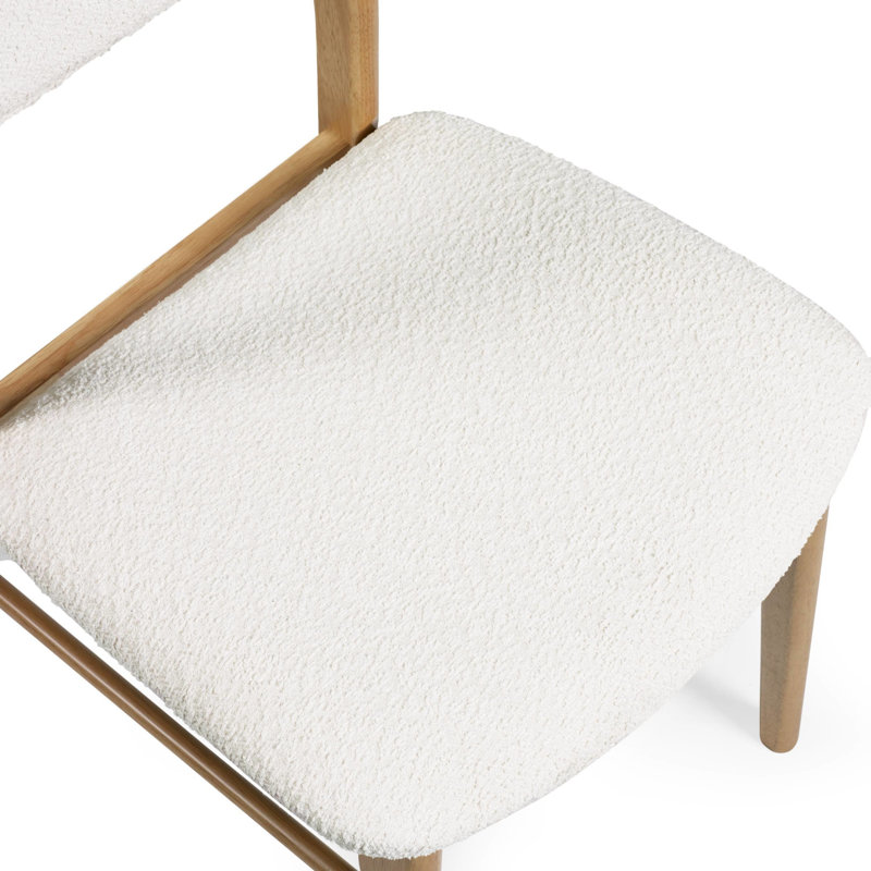 Coffelt 47cm H Upholstered Upholstered Back Side Chair in Cream