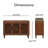 Finch Sawyer 47.5" 3 Door Modern Storage Cabinet Console Table