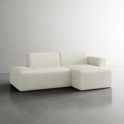 Ensemble de canapé modulaire en L 2 pièces Berlare