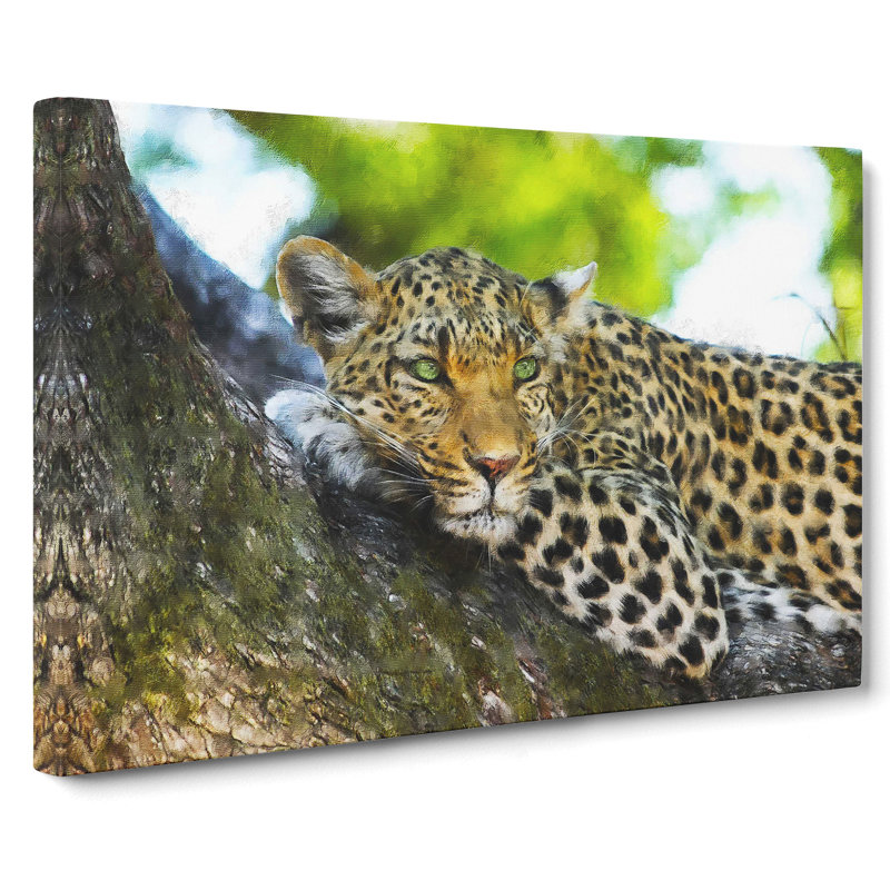 Leopard Vol.2 - Wrapped Canvas, 35cm H x 50cm W x 3cm D