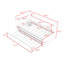 Lit de jour simple rembourré avec lit gigogne, éclairage DEL et ports USB-106490995
