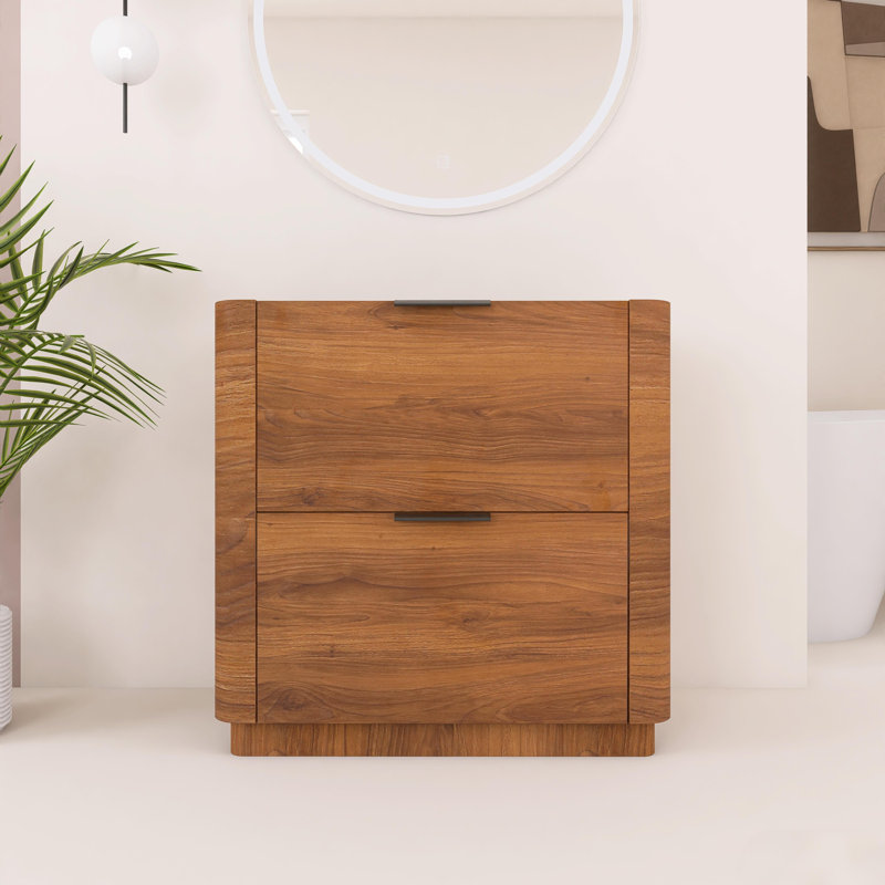 Meuble-lavabo autoportant de 76 cm (30 pouces) avec tiroir double, en contreplaqué, 30 Inch